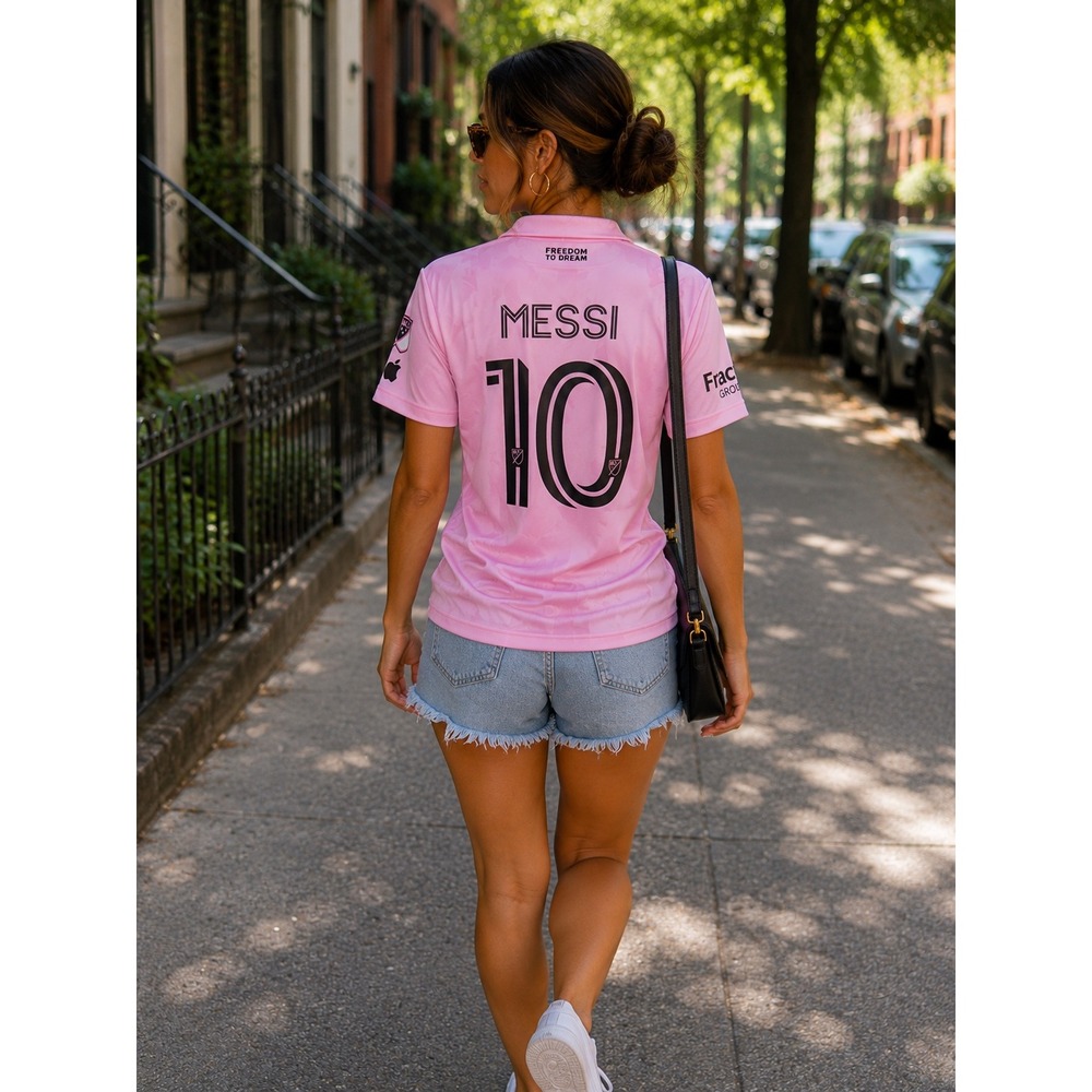 Adidas Soccer Jersey Women's Size XL Pink Good Inter‎ Miami CF XBTO Logo